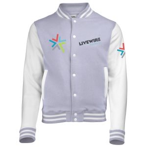 Livewire Theatre Co. Grey Varsity Jacket