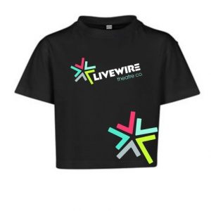BLACK CROP T-SHIRT