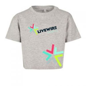 GREY CROP T-SHIRT